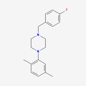 1-(2,5-Dimethylphenyl)-4-[(4-fluorophenyl)methyl]piperazine