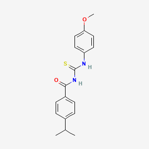 N-[(4-methoxyphenyl)carbamothioyl]-4-(propan-2-yl)benzamide