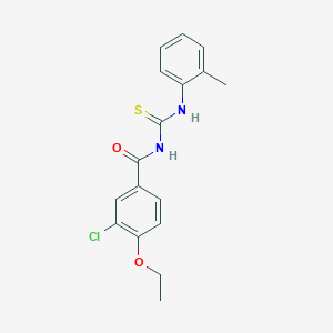 3-chloro-4-ethoxy-N-[(2-methylphenyl)carbamothioyl]benzamide