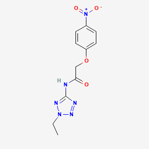 molecular formula C11H12N6O4 B5890705 N-(2-ethyl-2H-tetrazol-5-yl)-2-(4-nitrophenoxy)acetamide 