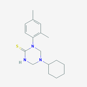 molecular formula C17H25N3S B5890711 5-cyclohexyl-1-(2,4-dimethylphenyl)-1,3,5-triazinane-2-thione 