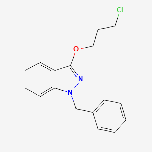 molecular formula C17H17ClN2O B589072 1-Benzyl-3-(3-chloropropoxy)indazole CAS No. 13109-79-0