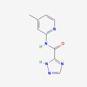 molecular formula C9H9N5O B5890734 N-(4-methyl-2-pyridinyl)-1H-1,2,4-triazole-3-carboxamide 