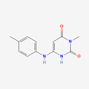 molecular formula C12H13N3O2 B5890738 3-methyl-6-[(4-methylphenyl)amino]pyrimidine-2,4(1H,3H)-dione CAS No. 76896-60-1