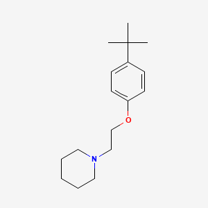 molecular formula C17H27NO B5890740 1-[2-(4-tert-butylphenoxy)ethyl]piperidine 