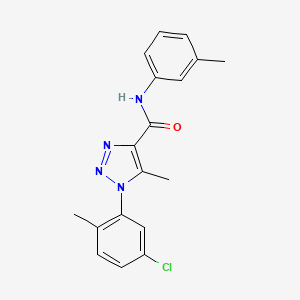 1H-1,2,3-Triazole-4-carboxamide, 1-(5-chloro-2-methylphenyl)-5-methyl-N-(3-methylphenyl)-