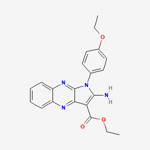 ethyl 2-amino-1-(4-ethoxyphenyl)-1H-pyrrolo[2,3-b]quinoxaline-3-carboxylate