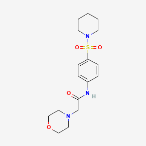 2-(4-morpholinyl)-N-[4-(1-piperidinylsulfonyl)phenyl]acetamide