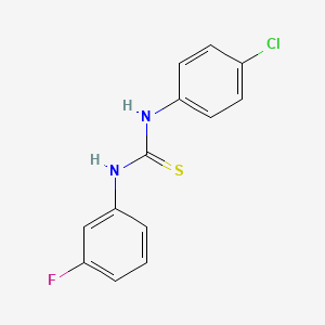 molecular formula C13H10ClFN2S B5890803 1-(4-Chlorophenyl)-3-(3-fluorophenyl)thiourea 