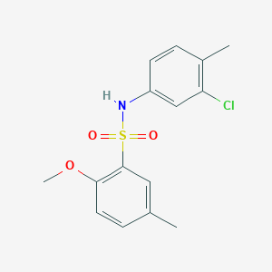 (3-Chloro-4-methylphenyl)[(2-methoxy-5-methylphenyl)sulfonyl]amine