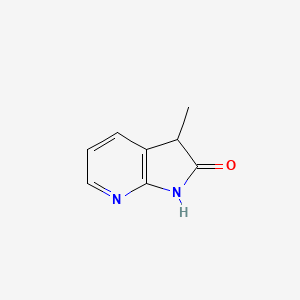 molecular formula C8H8N2O B589082 3-methyl-1H,2H,3H-pyrrolo[2,3-b]pyridin-2-one CAS No. 1330055-85-0