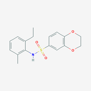 N-(2-ethyl-6-methylphenyl)-2,3-dihydro-1,4-benzodioxine-6-sulfonamide