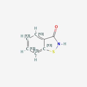 molecular formula C7H5NOS B589086 Benzoisothiazol-3-one-13C6 CAS No. 1329616-16-1