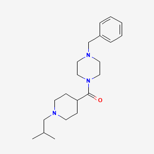 (4-benzylpiperazin-1-yl)-[1-(2-methylpropyl)piperidin-4-yl]methanone