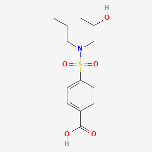 molecular formula C13H19NO5S B589087 4-[(2-Hydroxypropyl)(propyl)sulfamoyl]benzoic acid CAS No. 28242-02-6
