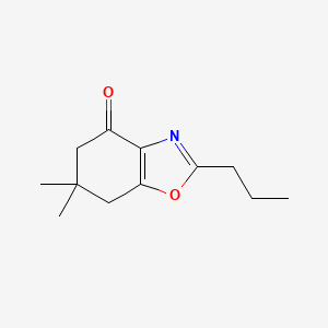 molecular formula C12H17NO2 B5890877 6,6-dimethyl-2-propyl-5,7-dihydro-1,3-benzoxazol-4-one 