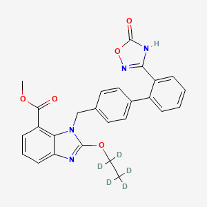 molecular formula C26H22N4O5 B589089 阿齐沙坦-d5 甲基酯 CAS No. 1794766-42-9