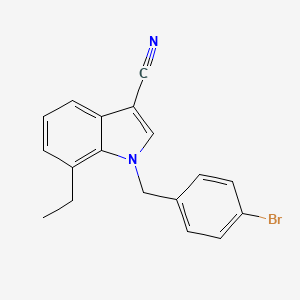 1-(4-bromobenzyl)-7-ethyl-1H-indole-3-carbonitrile