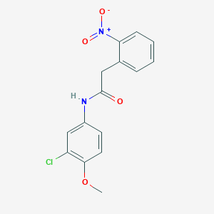 N-(3-chloro-4-methoxyphenyl)-2-(2-nitrophenyl)acetamide