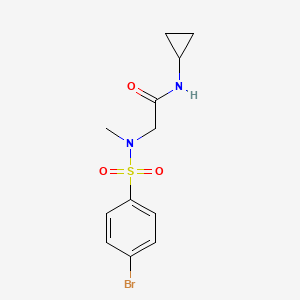 N~2~-[(4-bromophenyl)sulfonyl]-N~1~-cyclopropyl-N~2~-methylglycinamide