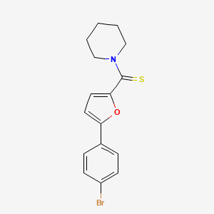 1-{[5-(4-bromophenyl)-2-furyl]carbonothioyl}piperidine