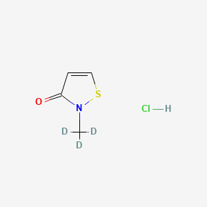 molecular formula C4H6ClNOS B589095 2-Methyl-3-isothiazolone-d3 Hydrochloride CAS No. 1329509-49-0