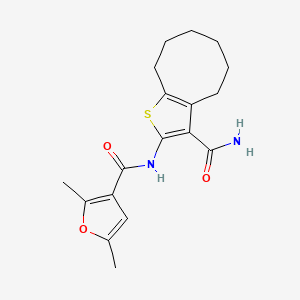 N-(3-CARBAMOYL-4,5,6,7,8,9-HEXAHYDROCYCLOOCTA[B]THIOPHEN-2-YL)-2,5-DIMETHYL-3-FURAMIDE