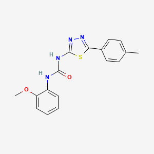 molecular formula C17H16N4O2S B5890954 N-(2-methoxyphenyl)-N'-[5-(4-methylphenyl)-1,3,4-thiadiazol-2-yl]urea 