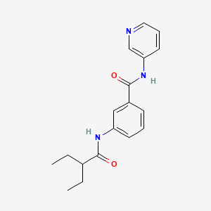 3-(2-ETHYLBUTANAMIDO)-N-(PYRIDIN-3-YL)BENZAMIDE