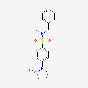 N-benzyl-N-methyl-4-(2-oxo-1-pyrrolidinyl)benzenesulfonamide