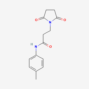 3-(2,5-dioxopyrrolidin-1-yl)-N-(4-methylphenyl)propanamide