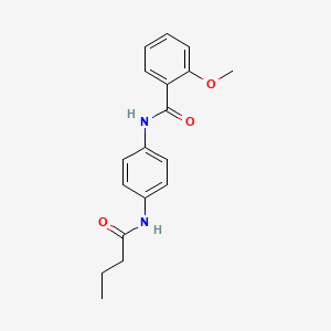 N-[4-(butyrylamino)phenyl]-2-methoxybenzamide