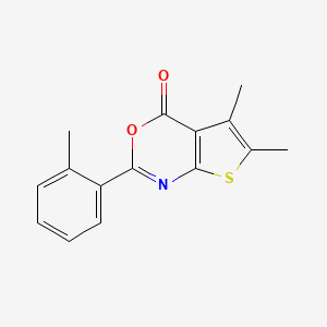 5,6-dimethyl-2-(2-methylphenyl)-4H-thieno[2,3-d][1,3]oxazin-4-one