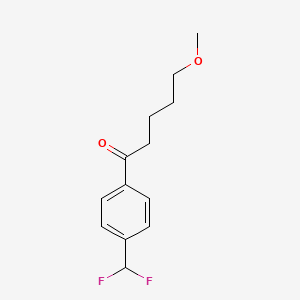 molecular formula C13H16F2O2 B589104 Desfluoro Fluvoxketone CAS No. 1391053-78-3