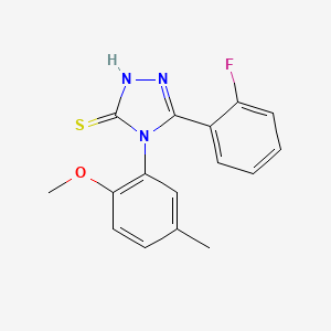 5-(2-fluorophenyl)-4-(2-methoxy-5-methylphenyl)-2,4-dihydro-3H-1,2,4-triazole-3-thione