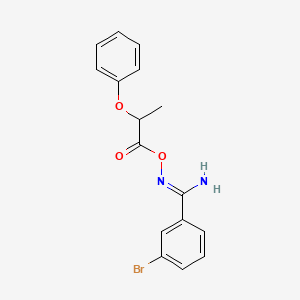 [(Z)-[amino-(3-bromophenyl)methylidene]amino] 2-phenoxypropanoate