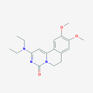 molecular formula C18H23N3O3 B5891059 2-(DIETHYLAMINO)-9,10-DIMETHOXY-4H,6H,7H-PYRIMIDO[4,3-A]ISOQUINOLIN-4-ONE 