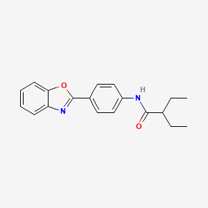 N-[4-(1,3-benzoxazol-2-yl)phenyl]-2-ethylbutanamide