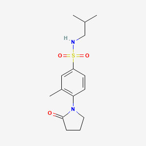 N-isobutyl-3-methyl-4-(2-oxo-1-pyrrolidinyl)benzenesulfonamide