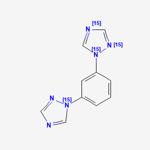molecular formula C10H8N6 B589110 1,1'-(1,3-Phenylene)bis-1H-1,2,4-triazole-15N4 CAS No. 1329836-75-0