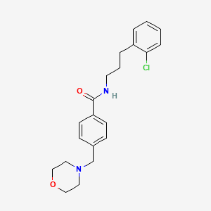 N-[3-(2-chlorophenyl)propyl]-4-(4-morpholinylmethyl)benzamide