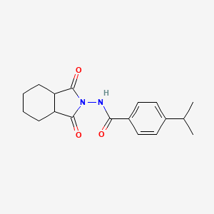 N-(1,3-dioxooctahydro-2H-isoindol-2-yl)-4-(propan-2-yl)benzamide