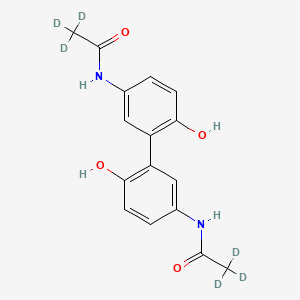 molecular formula C16H16N2O4 B589114 Acetaminophen Dimer-d6 CAS No. 1794817-30-3