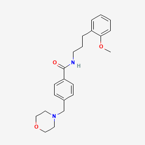 N-[3-(2-methoxyphenyl)propyl]-4-(4-morpholinylmethyl)benzamide