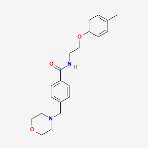 N-[2-(4-methylphenoxy)ethyl]-4-(4-morpholinylmethyl)benzamide