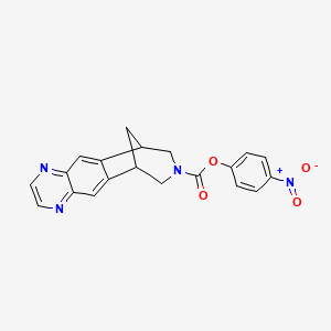 molecular formula C20H16N4O4 B589118 4-Nitrobenzoyl Varenicline CAS No. 1329651-19-5