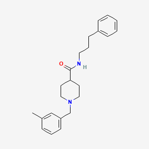 1-[(3-methylphenyl)methyl]-N-(3-phenylpropyl)piperidine-4-carboxamide