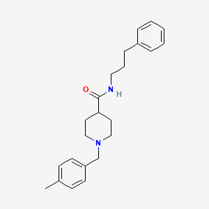 1-[(4-methylphenyl)methyl]-N-(3-phenylpropyl)piperidine-4-carboxamide