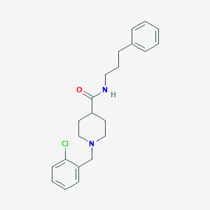 1-[(2-chlorophenyl)methyl]-N-(3-phenylpropyl)piperidine-4-carboxamide