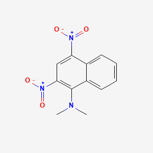 molecular formula C12H11N3O4 B589120 N,N-Dimethyl-2,4-dinitronaphthalen-1-amine CAS No. 39139-79-2